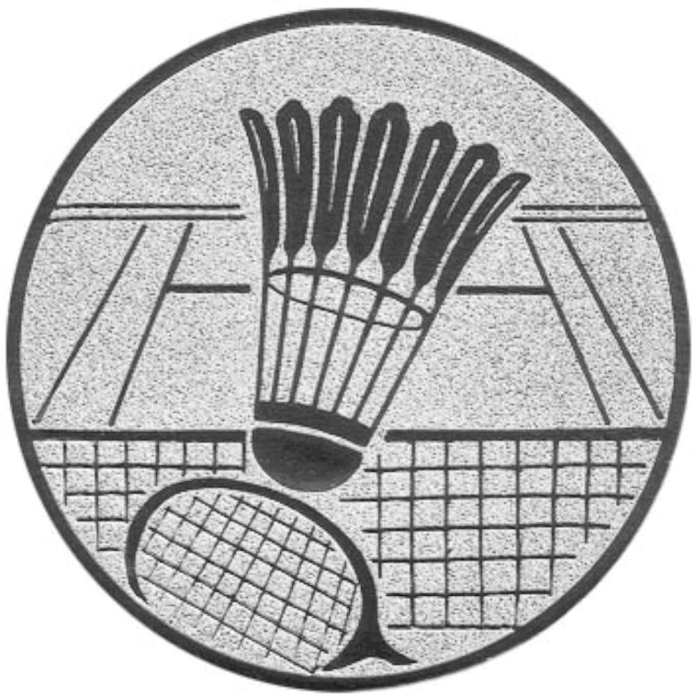 Aluminium Emblem Badminton
