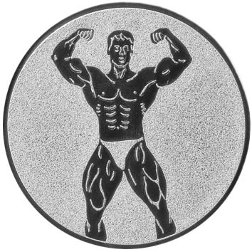 Aluminium Emblem Bodybuilding Herren