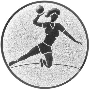Aluminium Emblem Handball Damen