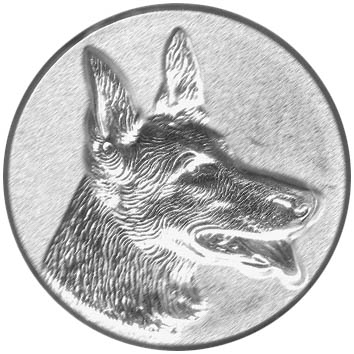 Aluminium Emblem Hundesport 3D