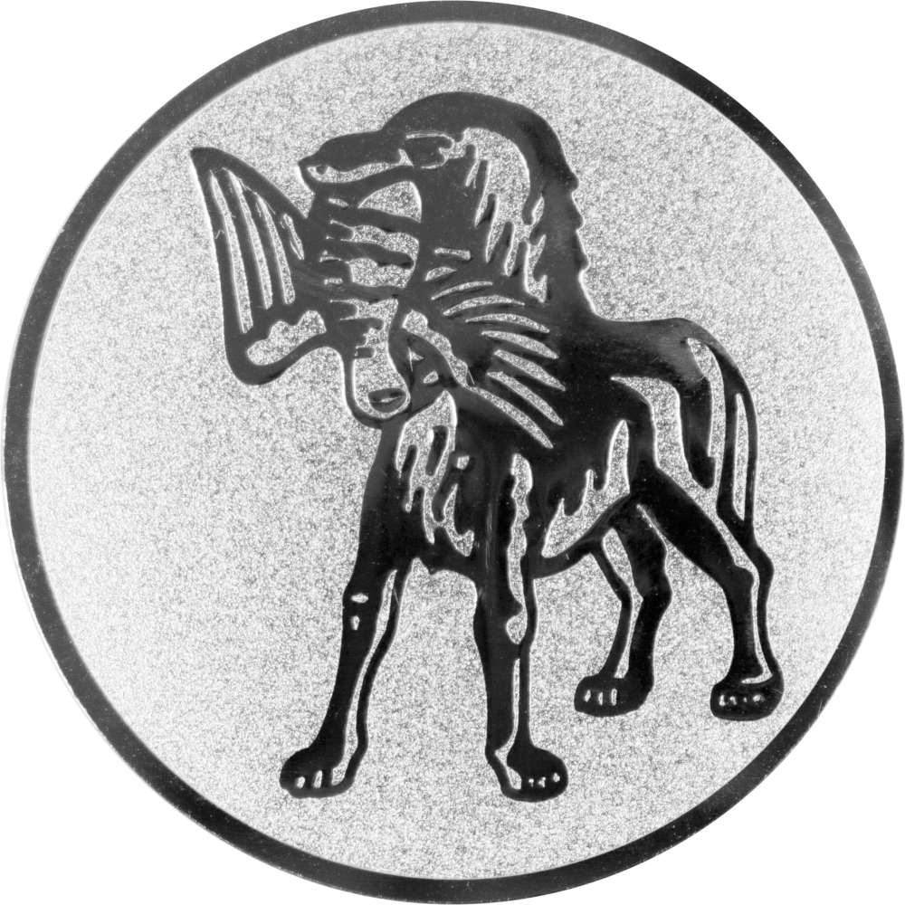 Aluminium Emblem Jagdhund