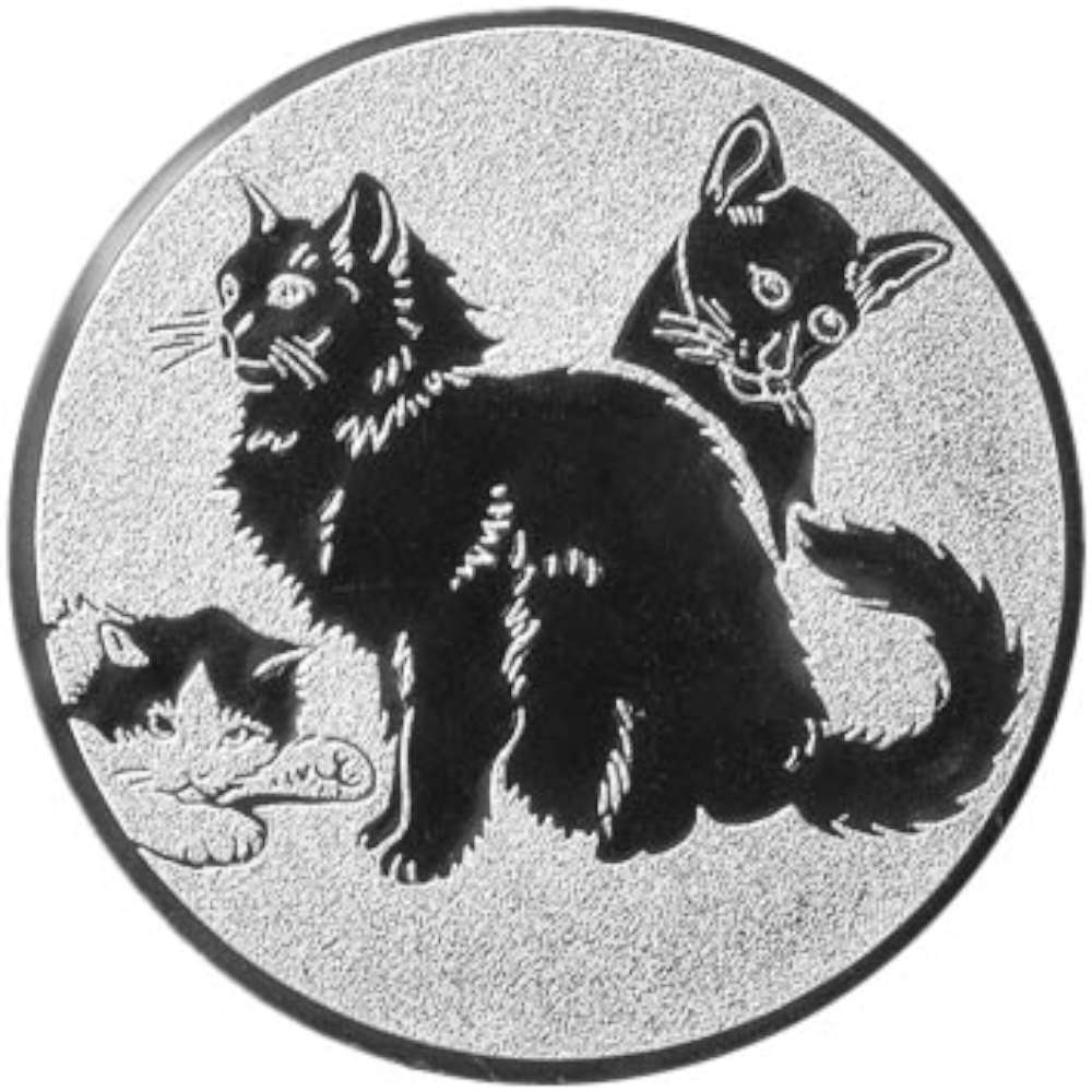 Aluminium Emblem Katzen