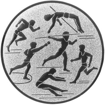 Aluminium Emblem Leichtathletik