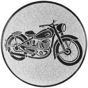 Aluminium Emblem Motorsport Oldtimer Motorrad