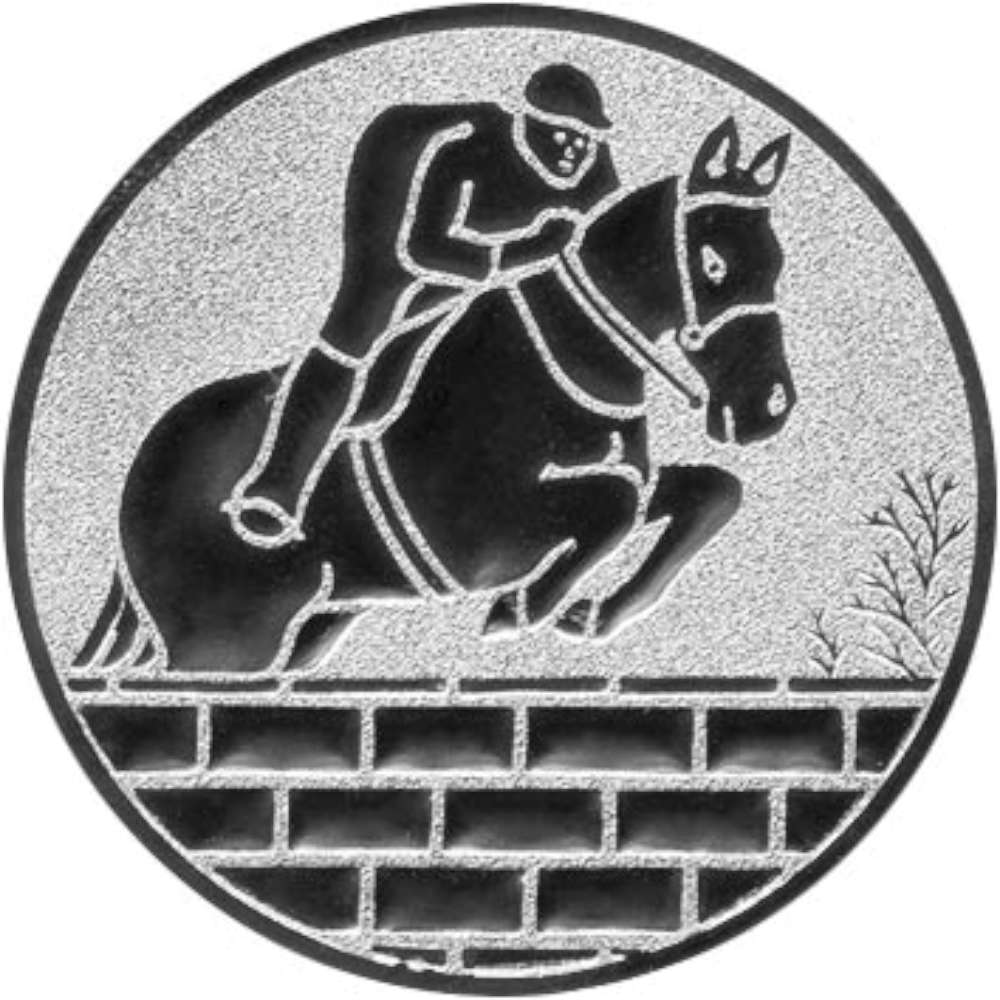 Aluminium Emblem Reiten Springreiten