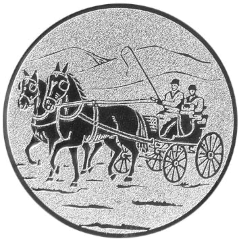 Aluminium Emblem Reiten & Pferde