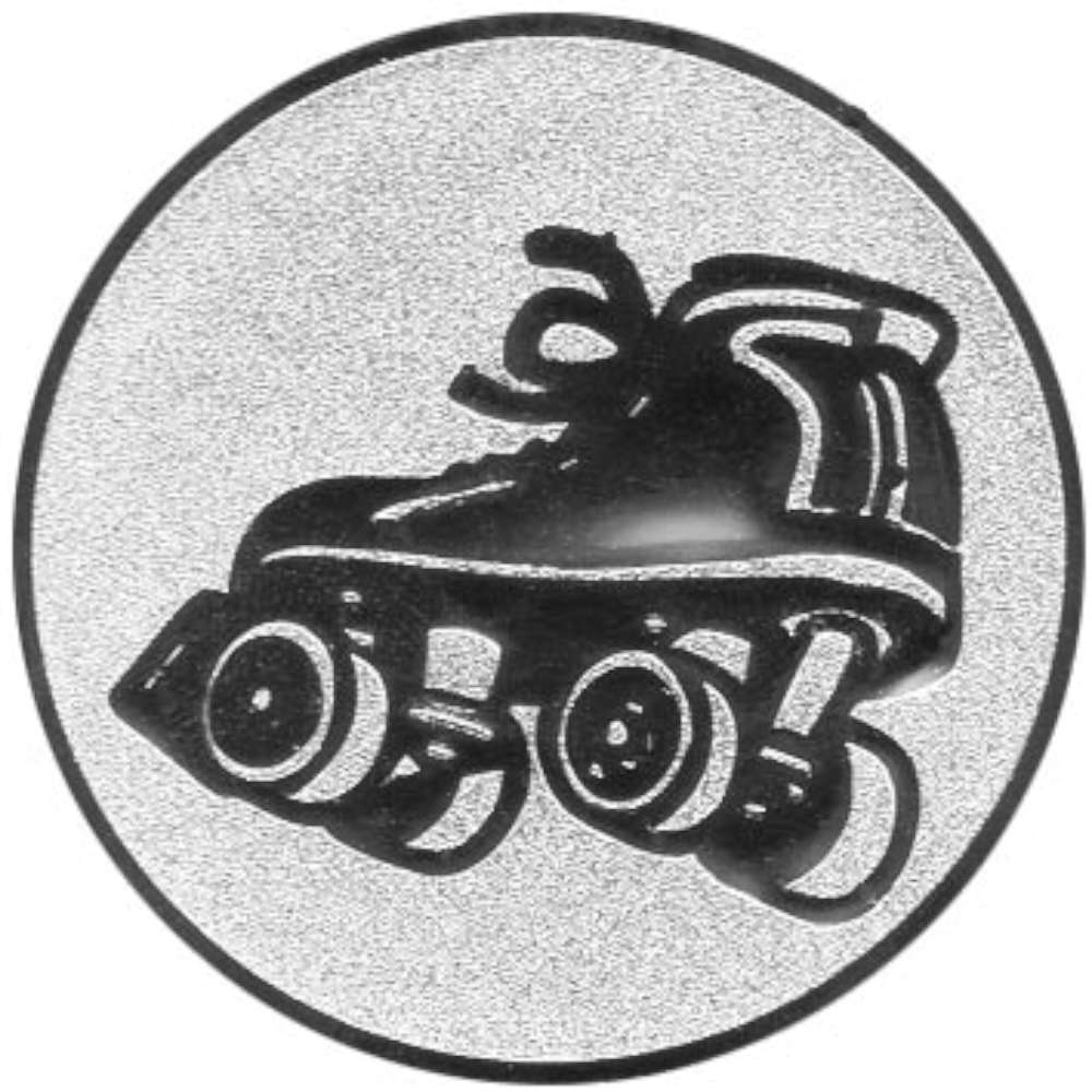 Aluminium Emblem Rollschuhlauf
