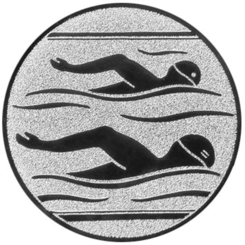 Aluminium Emblem Schwimmen