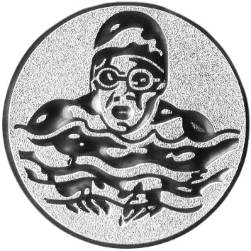 Aluminium Emblem Schwimmen