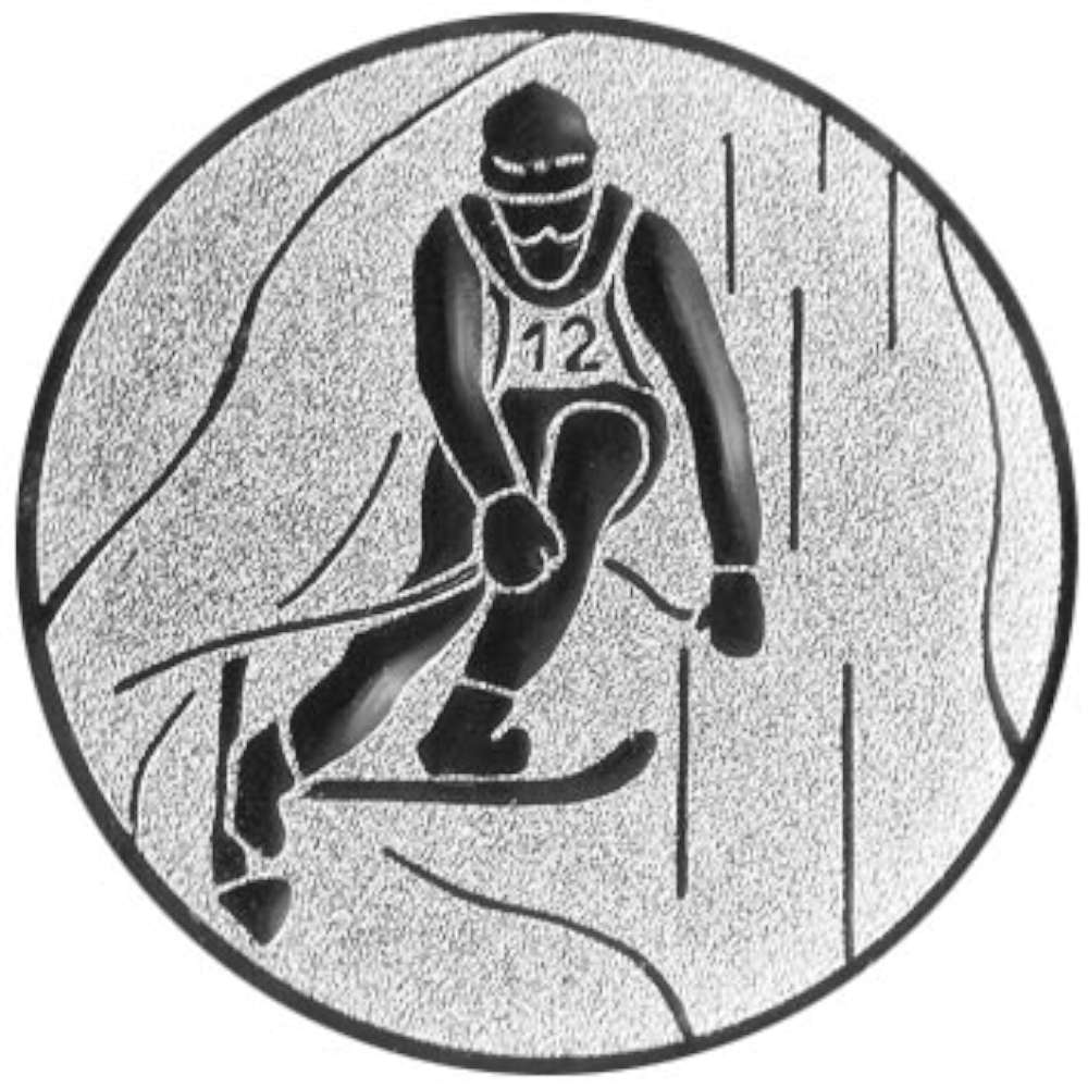 Aluminium Emblem Ski Slalom