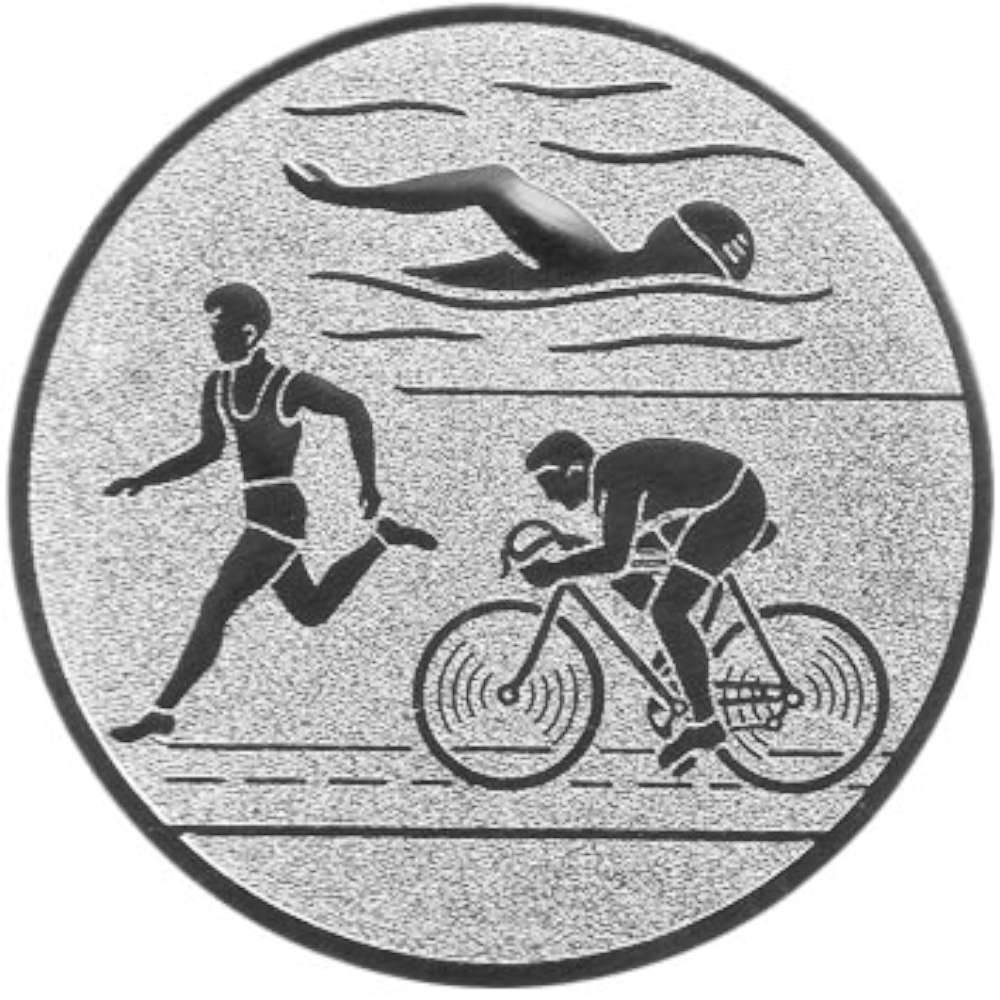 Aluminium Emblem Triathlon