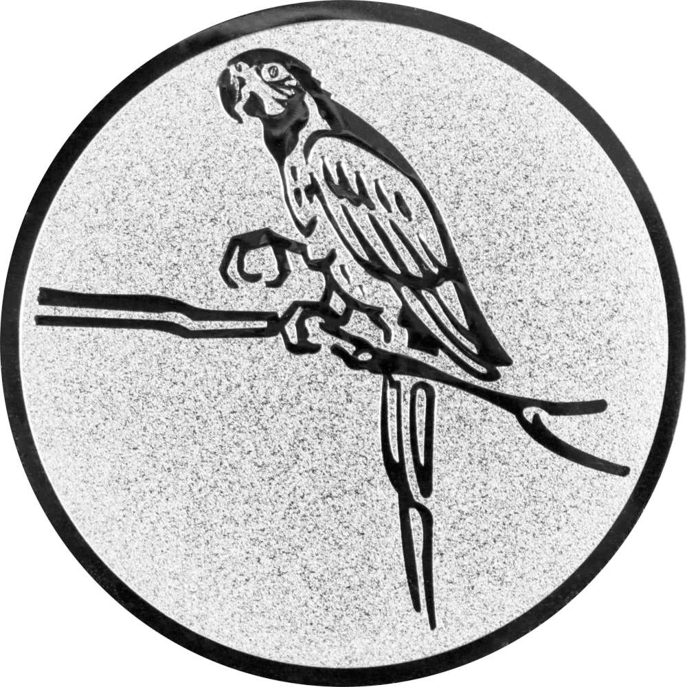 Aluminium Emblem Vgel Papagei