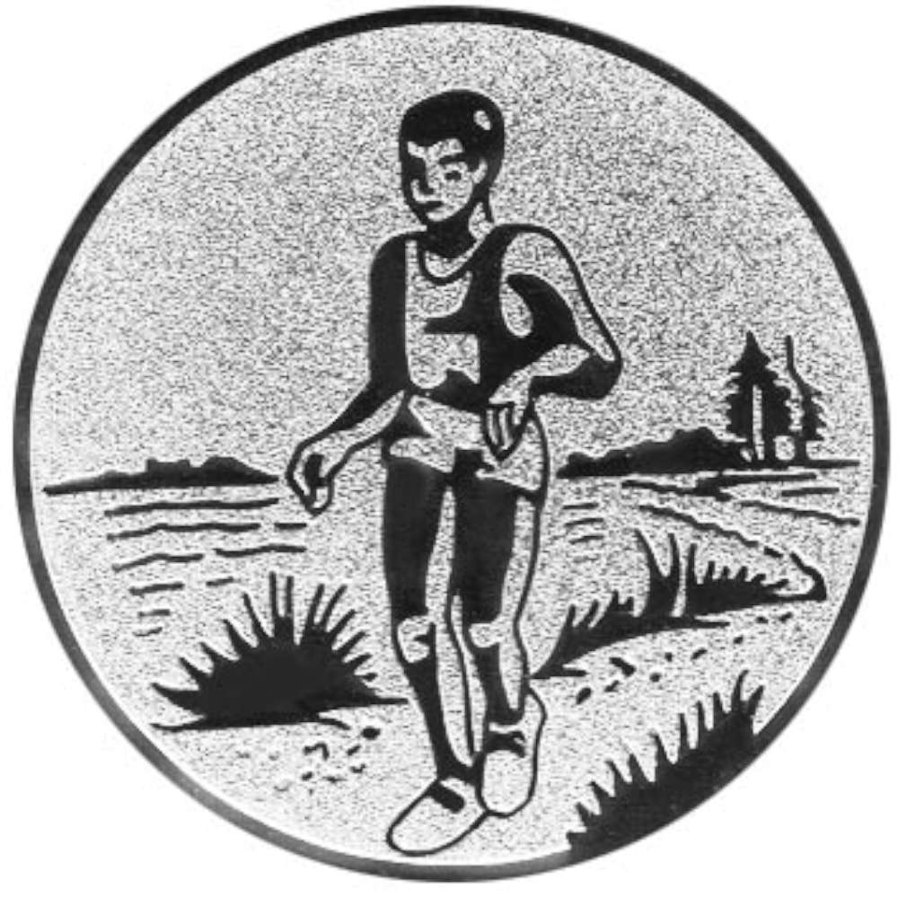 Aluminium Emblem Orientierungslauf Waldlauf