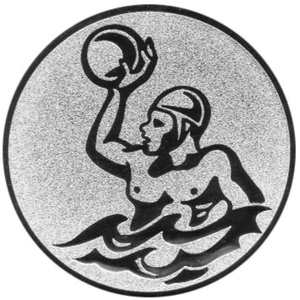 Aluminium Emblem Wasserball