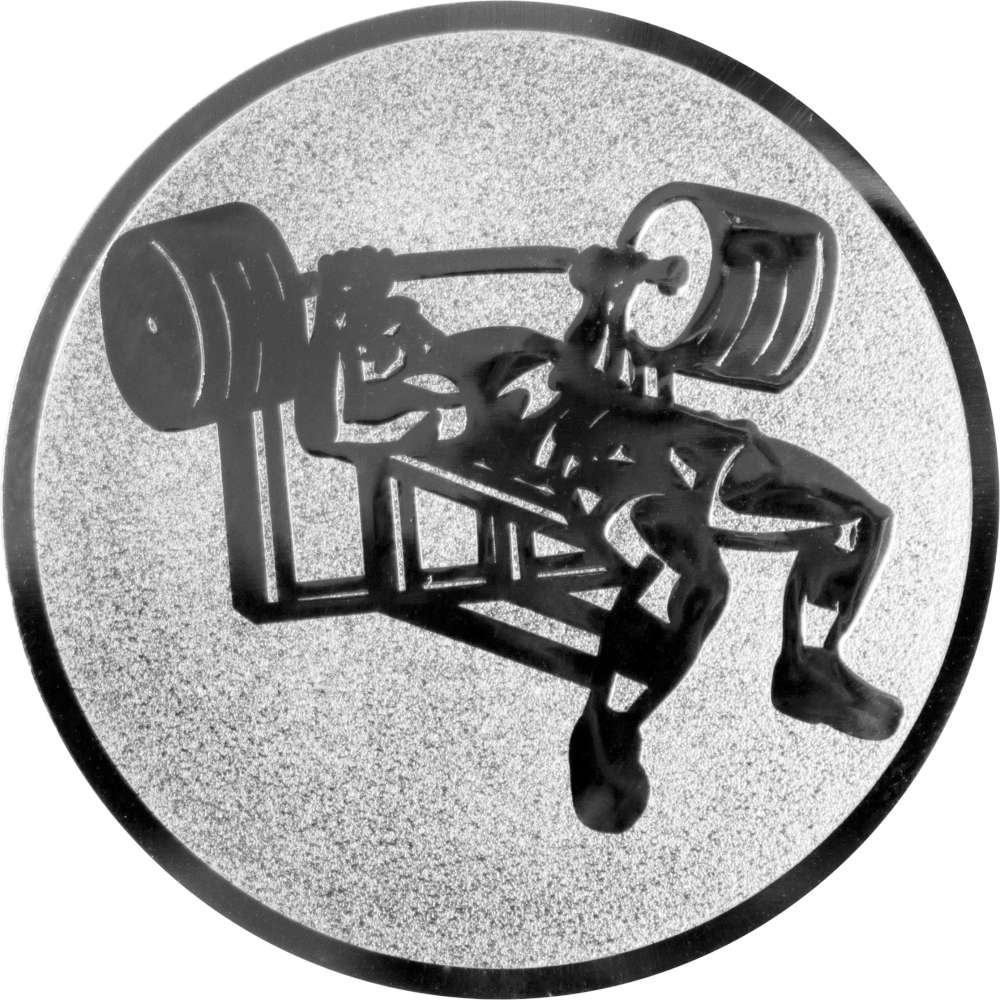 Aluminium Emblem Gewichtheben