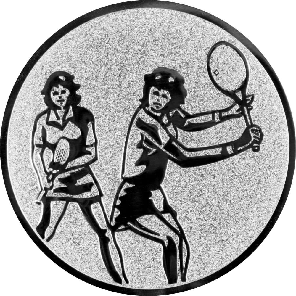 Aluminium Emblem Tennis Damen Doppel