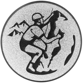 Aluminium Emblem Klettern