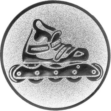 Aluminium Emblem Inlineskating 5 Rollen