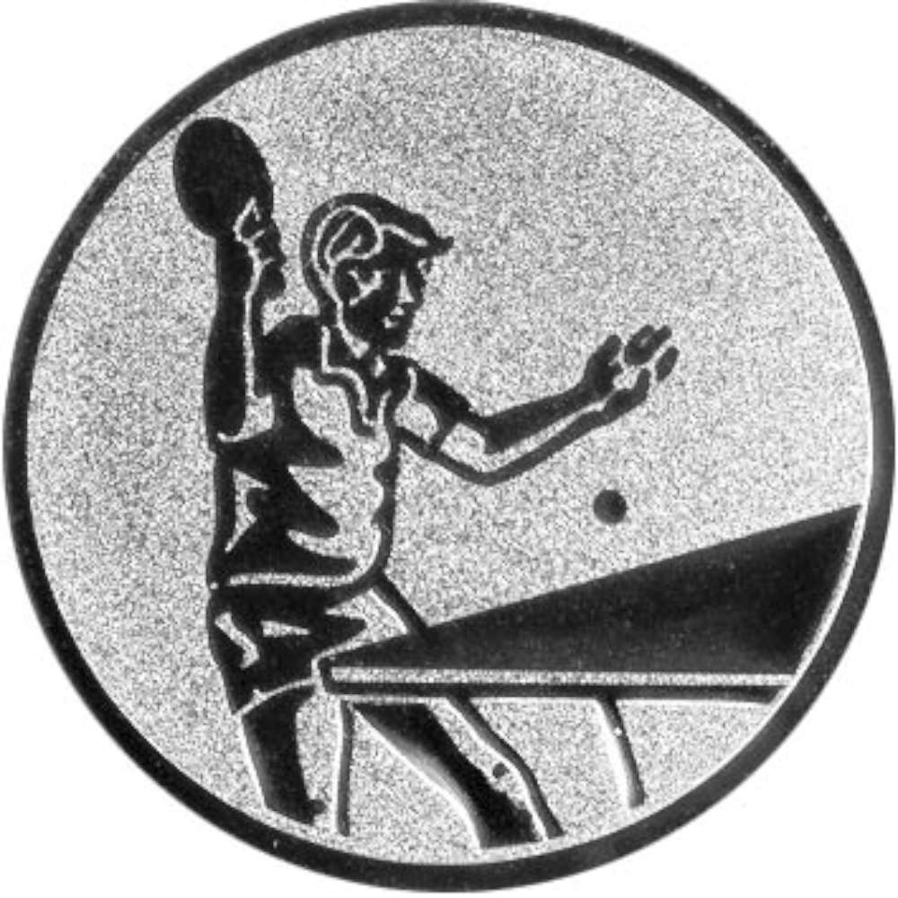 Aluminium Emblem Tischtennis Herren