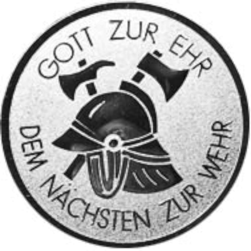 Aluminium Emblem Feuerwehr