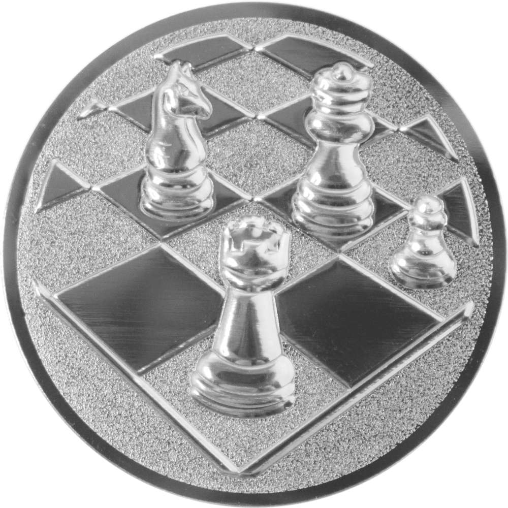 Aluminium Emblem Schach 3D