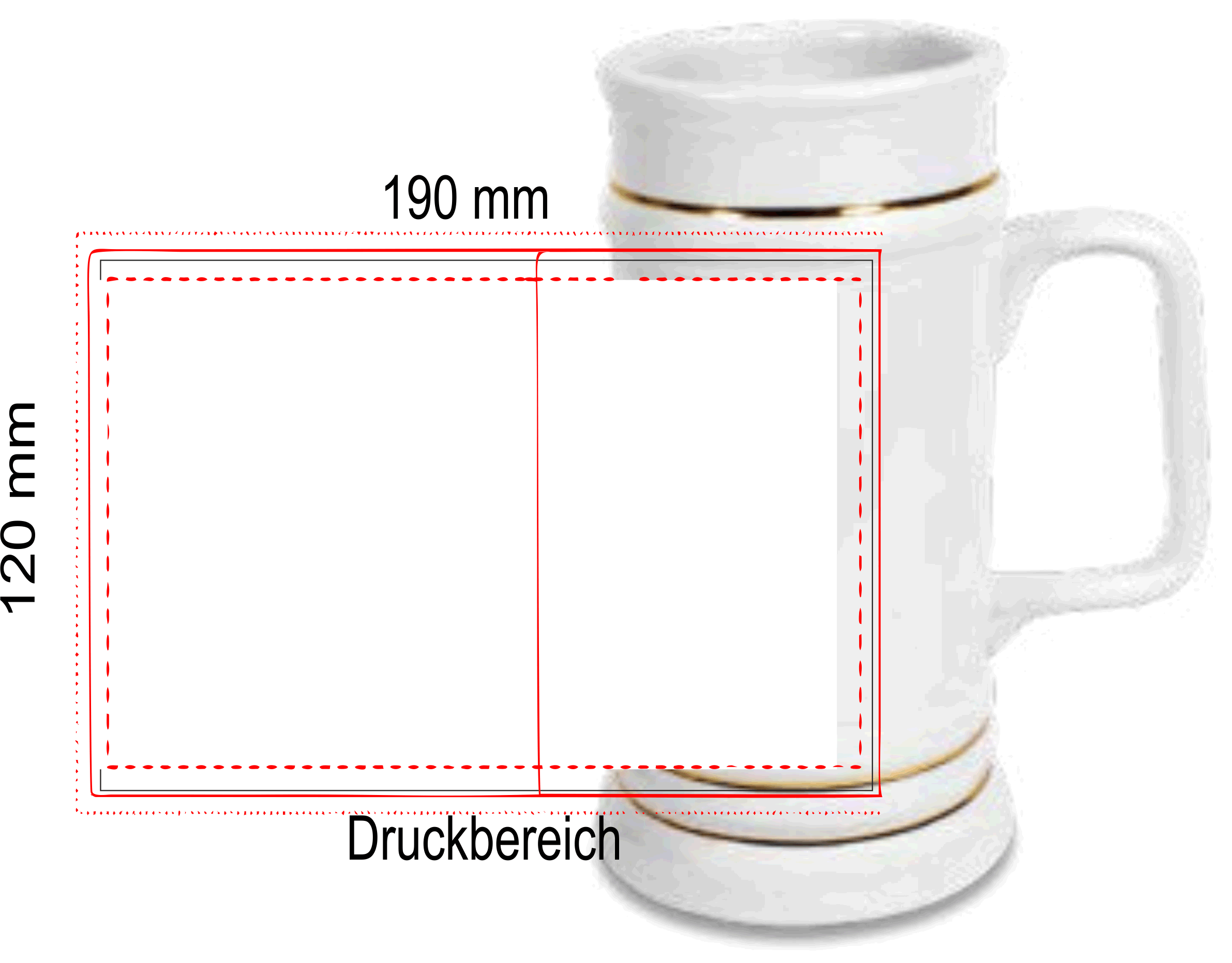 Stndekrug 0,7 Liter ohne Deckel